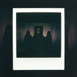 dark room filled with shadowy figures, horror, nightmare, terrifying, surreal, nightmare fuel, old polaroid, blurry, expired film, lost footage, found footage,