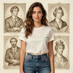 Kate Beckinsale as a heroine in a t-shirt and jeans, intricate, elegant, highly detailed, centered, digital painting, artstation, concept art, illustration, art by artgerm and donato giancola and Joseph Christian Leyendecker, Ross Tran, WLOP