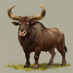 fantasy portrait of a friendly female Minotaur mother, concept art