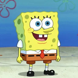 spongebob cosplaying as mr white