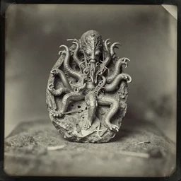 1 8 9 0 s photograph ambrotype of a discovery of a cthulhu relic