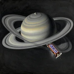 saturn devouring a snickers bar, goya painting, in the style of goya, in the style of black - paintings
