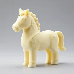 epic professional studio photo, ice cream in the shape of a horse
