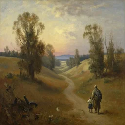 the uncanny valley in the style of albert bierstadt, oil on canvas