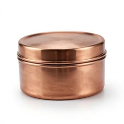 copper bento box, stylized 3d render, isolated on a pure white background, centered, entire object in frame, sharp focus, soft studio lighting