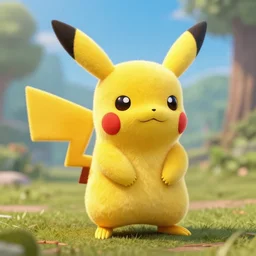 Pikachu made out of Papyrus