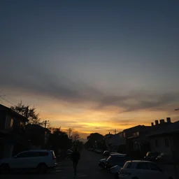 it is light at night and dark in the morning