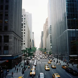 a very busy city center, hypermaximalist, 35mm photograph, ISO 100, award winning photo