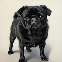 black pugalier painted by rafał olbinski