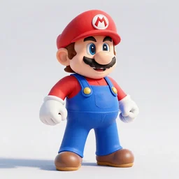 super mario 6 4 high quality textures, high poly, 3 d