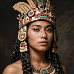 spanish beauty aztec inca portrait wlop