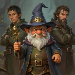 a detailed portrait of a little gnome wizard, by victo ngai and justin gerard, digital art, realistic painting, very detailed, fantasy, dnd, character design, trending on artstation