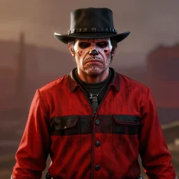 Freddy Krueger in red dead redemption 2 4K detail