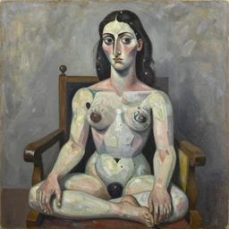 The first and last freedom, conceptual and philosophical painting, by Picasso, oil on canvas, masterpiece, trending on Artstation, sharp, detailed, HD, super-resolution.
