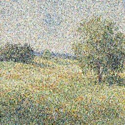 a watercolor of a landscape on a warm summer's day