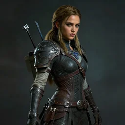 jessica alba in the art style of breath of the wild, grimdark dramatic lighting, digital art, intricate, highly detailed, matte painting, fine art