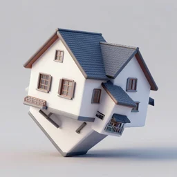 a house rotated 105 degrees