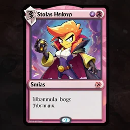 Stolas Helluva Boss, D&D Character card, By VivziePop