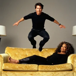 tom cruise jumping on oprah yellow couch
