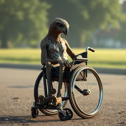 tony hawk in a wheelchair, crying, no legs, photograph, hyper realistic, outdoors, midafternoon, 4 k, artstation, unreal engine, cinematic
