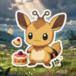 cute miss mascot osselait osselait cubone food sticker art, cronobreaker, beeple game icon