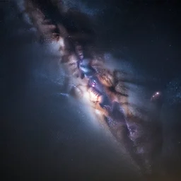 night sky photography of the andromeda galaxy crashing into the milkyway