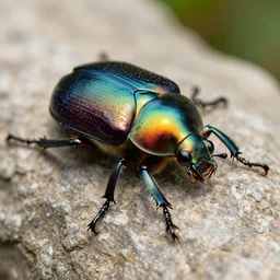 a closeup of a beautiful colorful beetle coleoptera. high quality national geographic by gustave boulanger, clemens ascher, joaquin sorolla