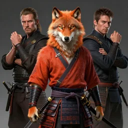 commission portrait of a orange wolf dressed as a samurai holding a katana,dramatic,character design by charles bowater,greg rutkowski,ross tran,hyperdetailed,hyperrealistic,4k,deviantart,artstation,professional photography,concept art