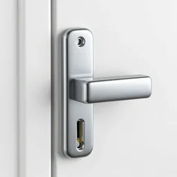 AutoCAD 3D technical drawing of door lock, super realistic