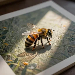 bee art in print