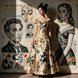she had never imagined that curiosity was one of the many masks of love. miguel covarrubias, ralph steadman art, ralph steadman, mexican haute couture, fashion photography, caricature, alchemy, nouveau realisme decollage