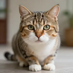 cat as monster realistic photograph, 4 k hd