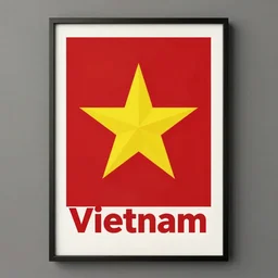 Vietnam. Icon! Propaganda. pop art. poster. Trending on ArtStation.