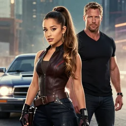 Ariana Grande as Luke Hobbs in Fast and Furious by Greg Hildebrandt