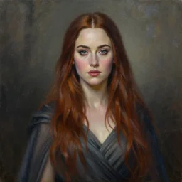 oil painting of winona ryder as a sorceress woman in the style of artist tim o'brien, highly detailed, 8 k, artstation