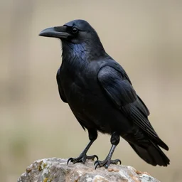 a humanoid raven