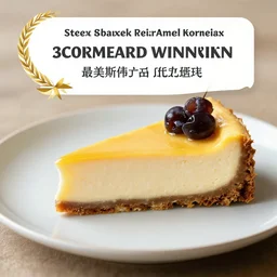 Photo of cheesecake, award winning photo in the style of Rachel Korinek