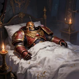 Emperor waking up from his long slumber, 40k