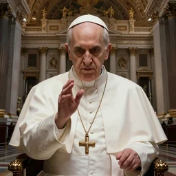 Pope, Secrets inside the Vatican, Horror,Trending artstation, cinematográfica, digital Art