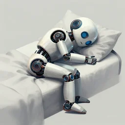 sleeping robot, concept art