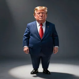 donald trump as an oompa loompa, in the style of kim jung gi