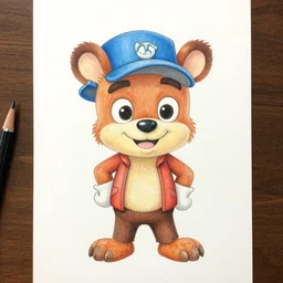 sly cooper color pencil fan art