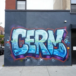 a graffiti mural in the style of cern nyc