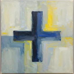 abstract oil painting, plus sign on canvas, artstation, design award