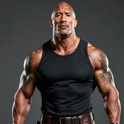 Dwayne Johnson as daredevil digital art 4k detailed super realistic