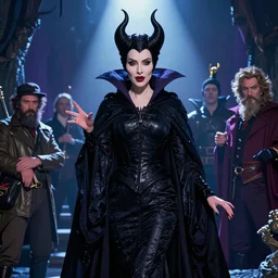 epic beautifull hyper realistic maleficent - disney villains, gorgeous lighting by kim jung giu weta studio, mucha, bautista and norman rockwell and greg rutkowski and tom bagshaw and james gurney and lucasfilm