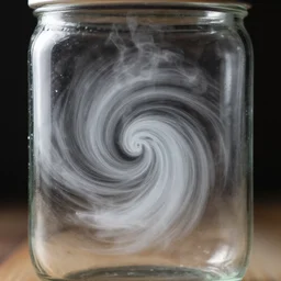 air swirl in a jar
