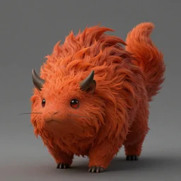 prompt A beautiful red orange hairy kumiho, concept art, matte painting, by Peter Mohrbacher