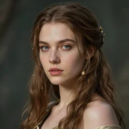 a beautiful female, 8 k, hyperrealistic, hyperdetailed, fantasy portrait by laura sava