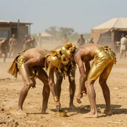 in the gold dust rush they'd only genuflect
